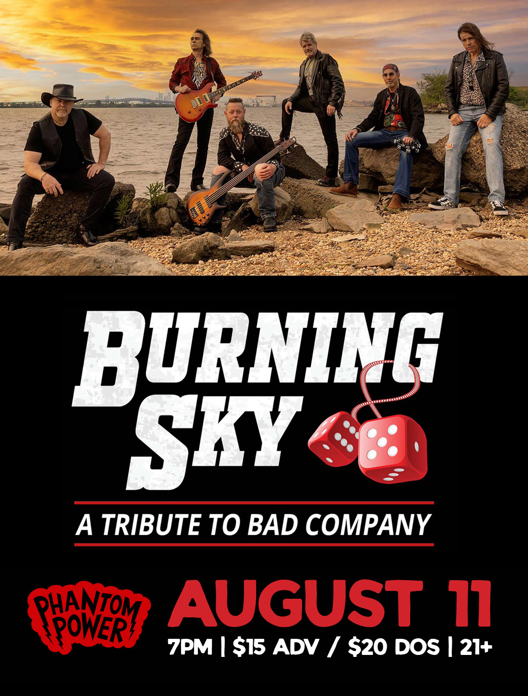 Burning Sky Band at Phantom Power Aug11